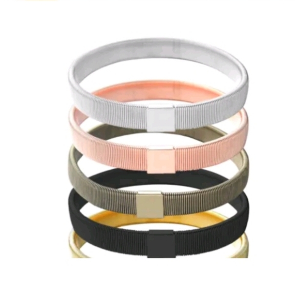 1pcs Bracelet or Sleeve Cuff Holder Metal Sleeve Garter 2 in 1 - Picture 5 of 12